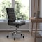 Flash Furniture Black LeatherSoft Roller Wheel Executive Chair GO-2286H-BK-RLB-GG - alternate 1